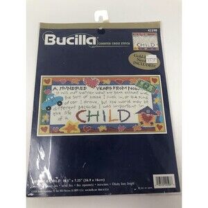 NEW Bucilla Counted Cross Stitch Kit Life Of A Child 14.5"x 7.25" Kathy Davis